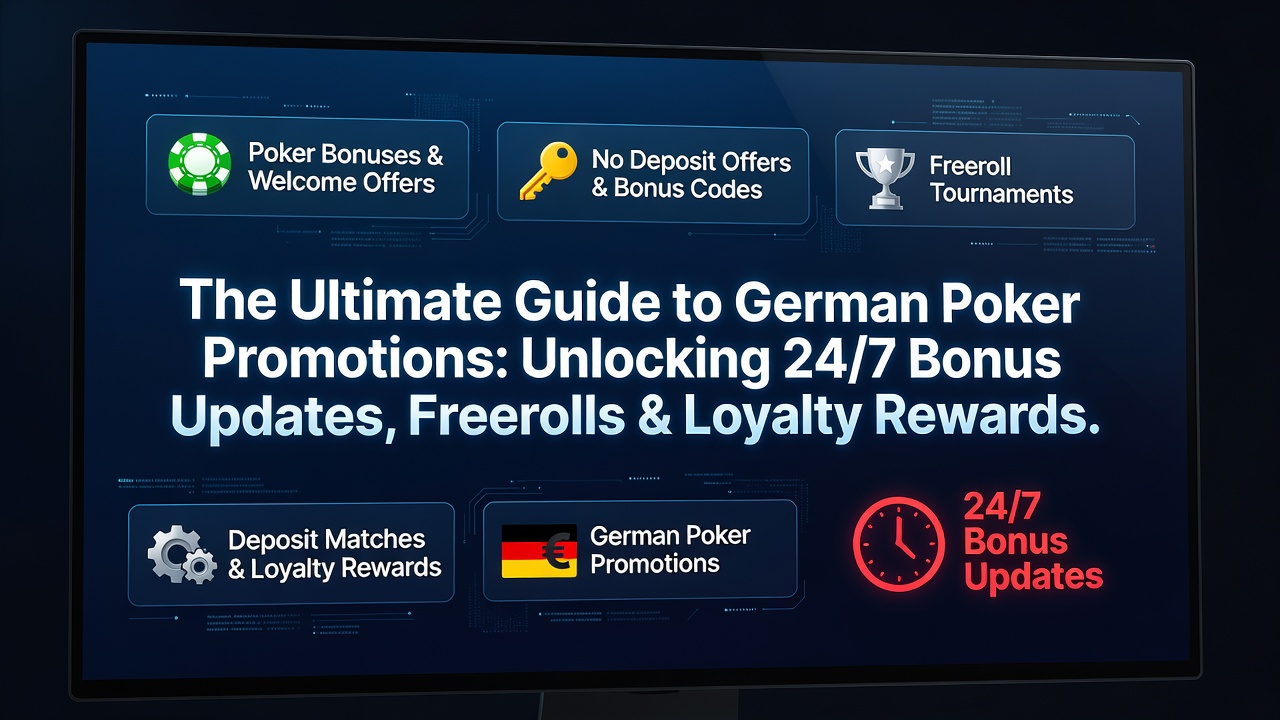 Aktuelle Bonusangebote und Freeroll-Turniere auf deutschen Poker-Plattformen im Juli 2026