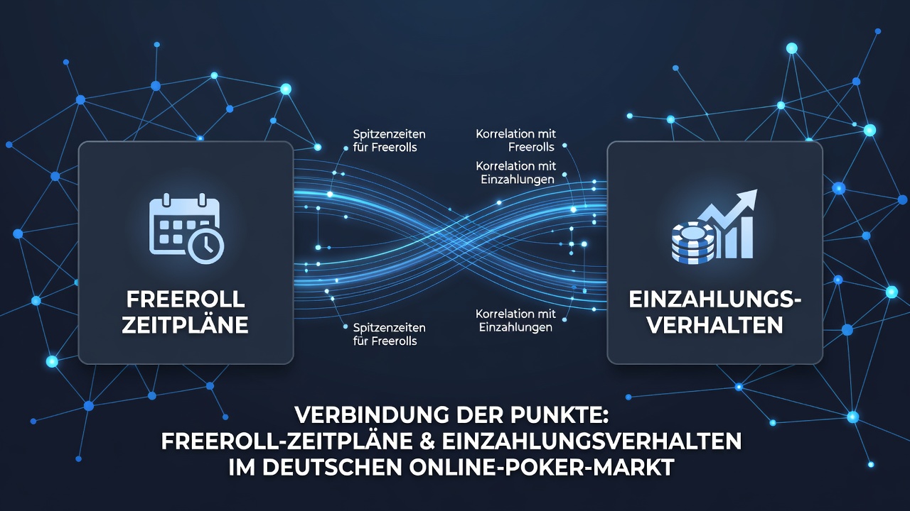 Darstellung von Einzahlungsspitzen nach Freeroll-Events mit Zeitachsen und regionalen Vergleichen