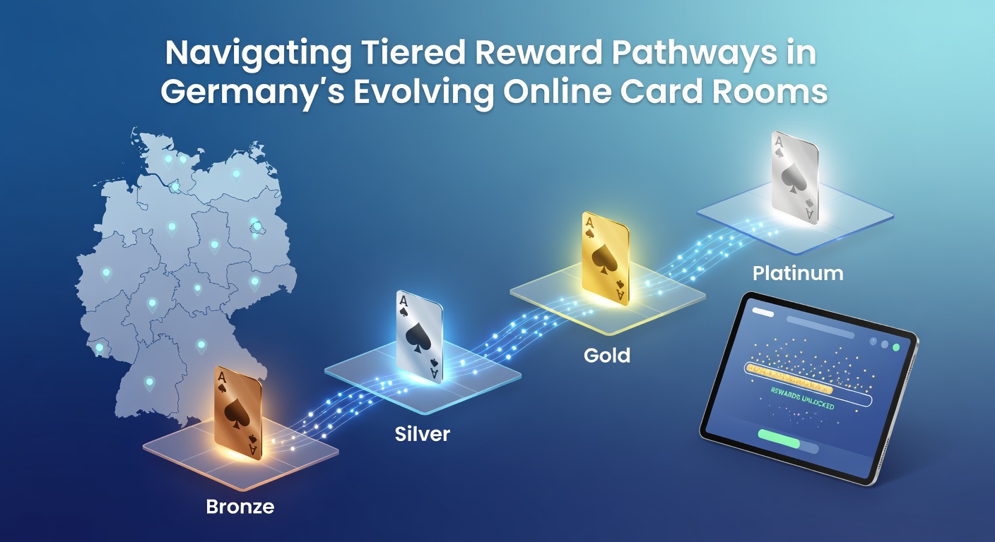 Detailansicht eines Spielers, der durch ein mobiles Dashboard gestaffelte Belohnungen in einem deutschen Online-Cardroom verfolgt