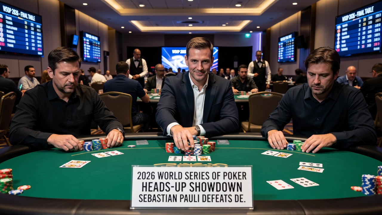 Nahaufnahme von Poker-Karten und Chips im Super Deepstack-Format mit Bullets Playing Cards